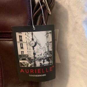 NWT Aurielle brown leather bag